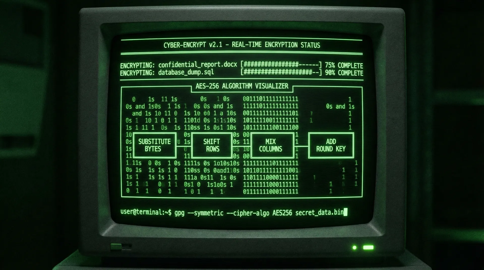 91爆料 数据加密解密过程终端可视化